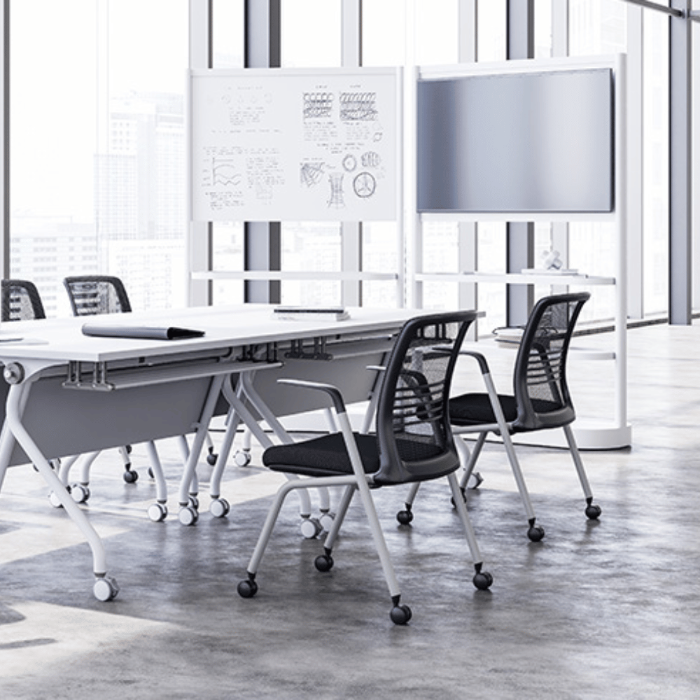 Flux-A Office Mobile Partition TV Stand