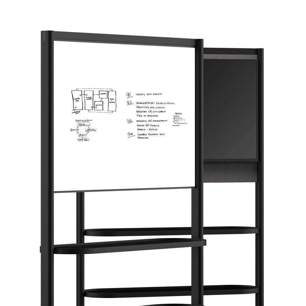 Flux-B Office Mobile Partition Whiteboard Stand