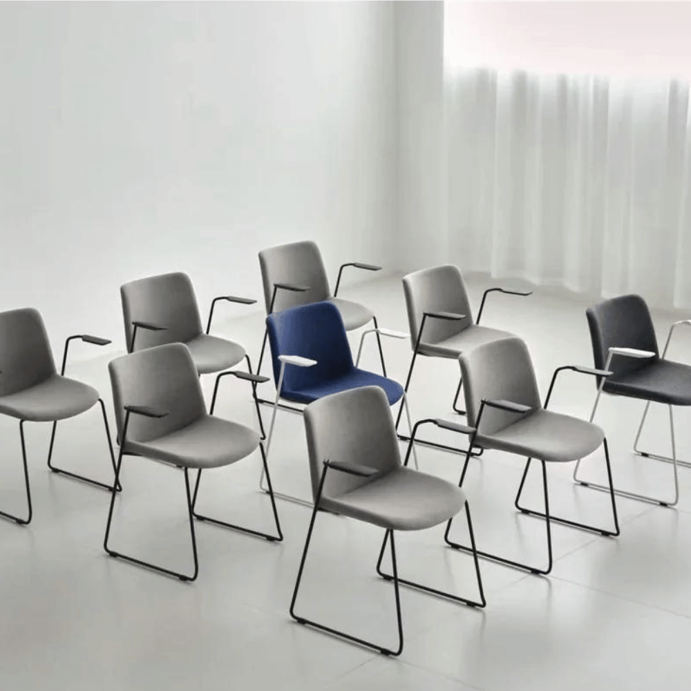 Stackable Training Chair Fly Minimalist Office Fabric Stackable Training Chair – Gavisco Office ...