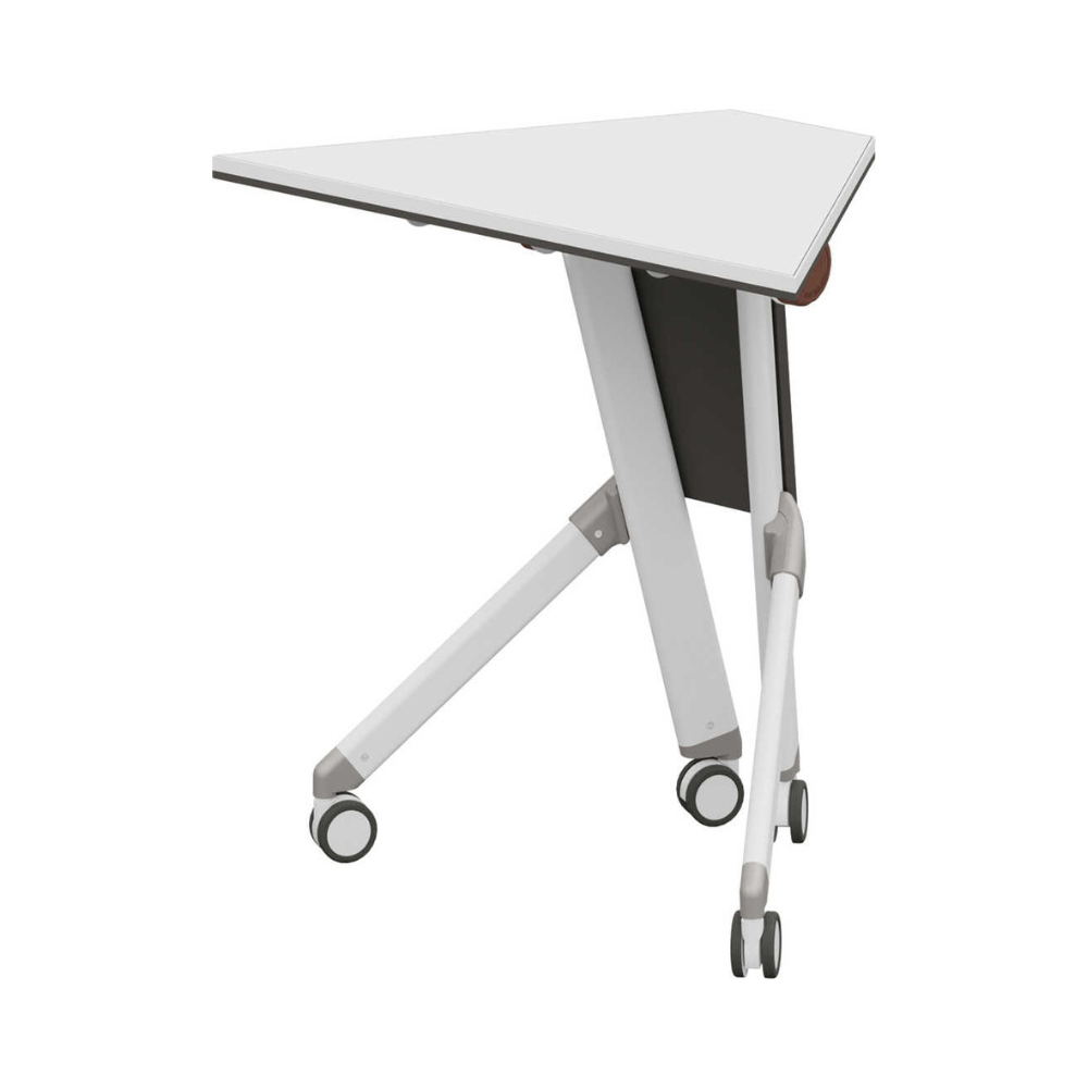 Focus-B Modular Trapezoid Sector Training Desk with Storage and Wheels - Gavisco Office Furniture