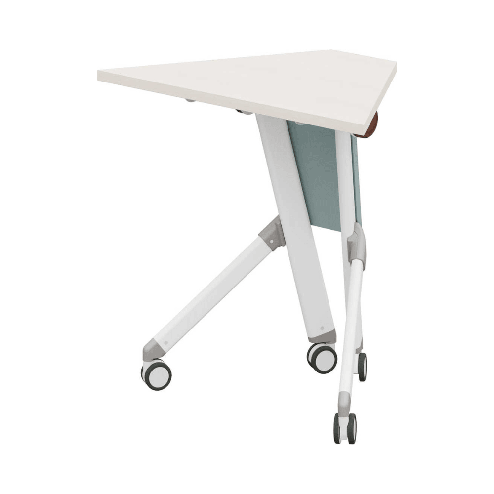 Focus-B Modular Trapezoid Sector Training Desk with Storage and Wheels - Gavisco Office Furniture