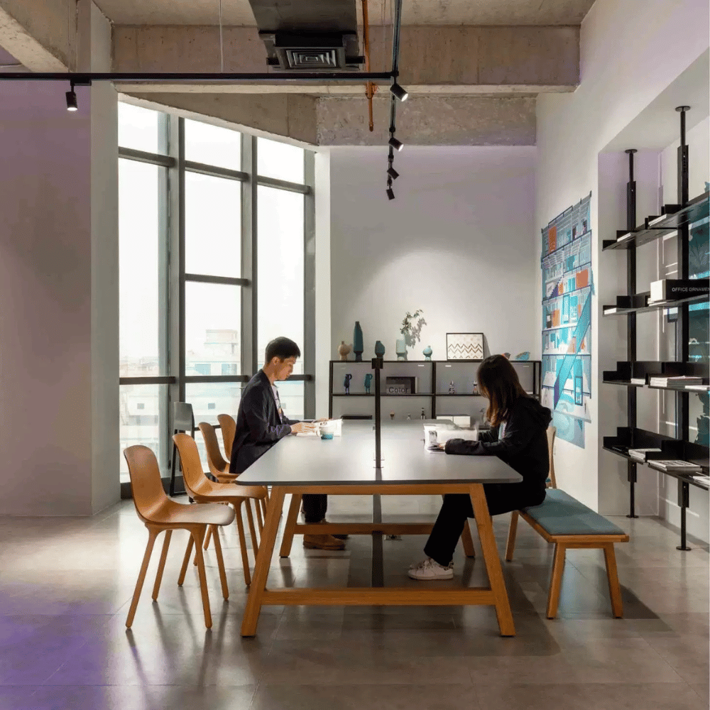 Forest Modern Solid Wood Conference Meeting Table