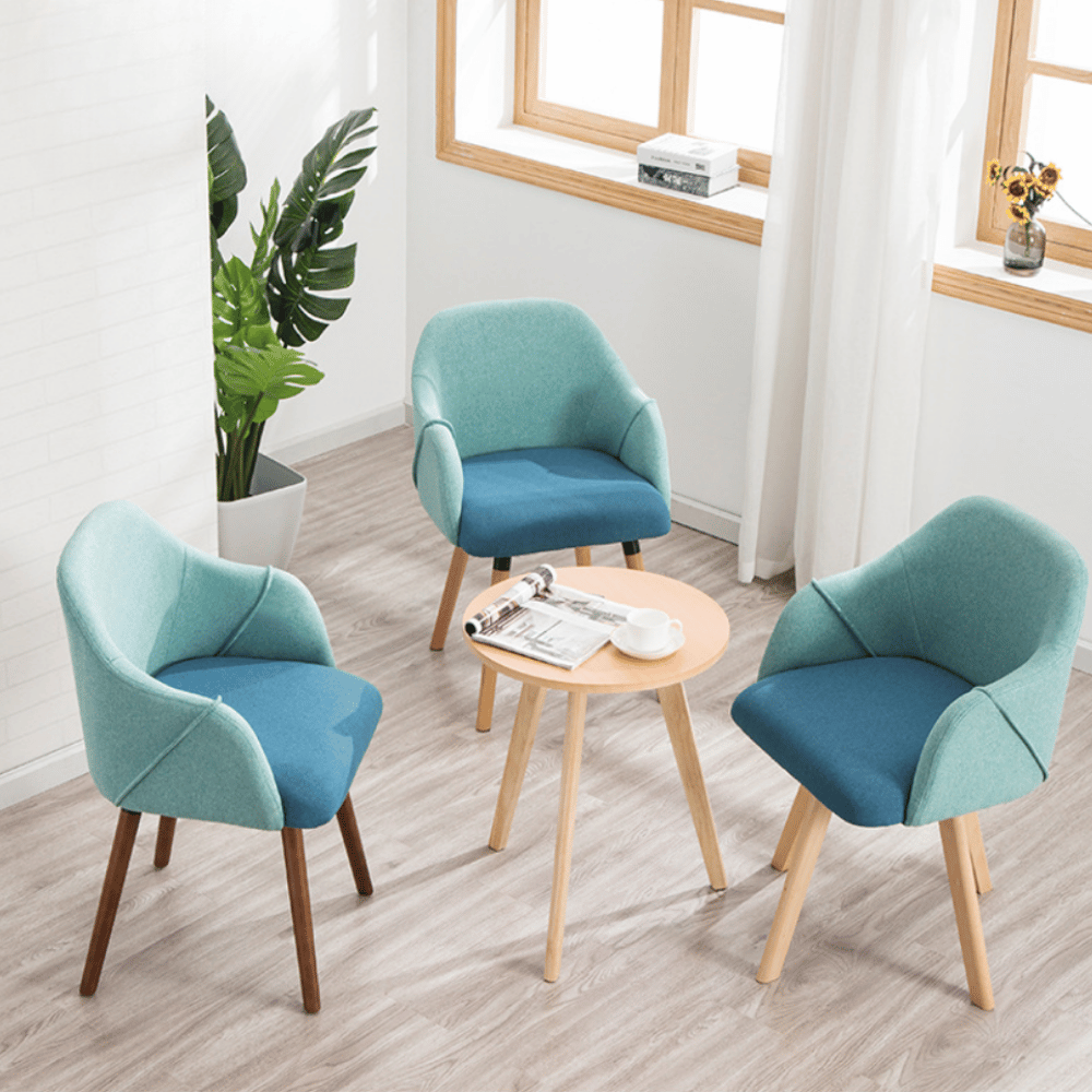 Freya Modern Fabric Solid Wood Dining Chair