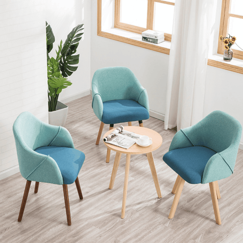 Freya Modern Fabric Solid Wood Dining Chair