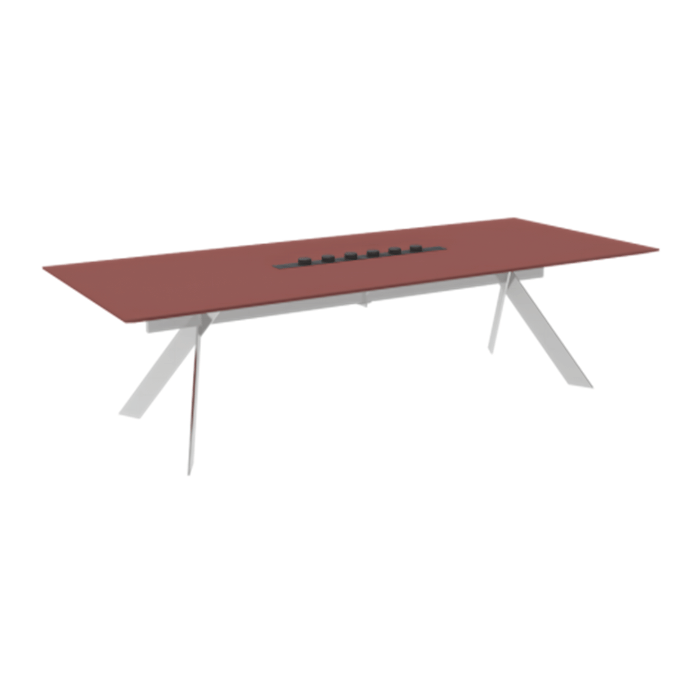Front Premium Stainlessteel Frame Conference Table
