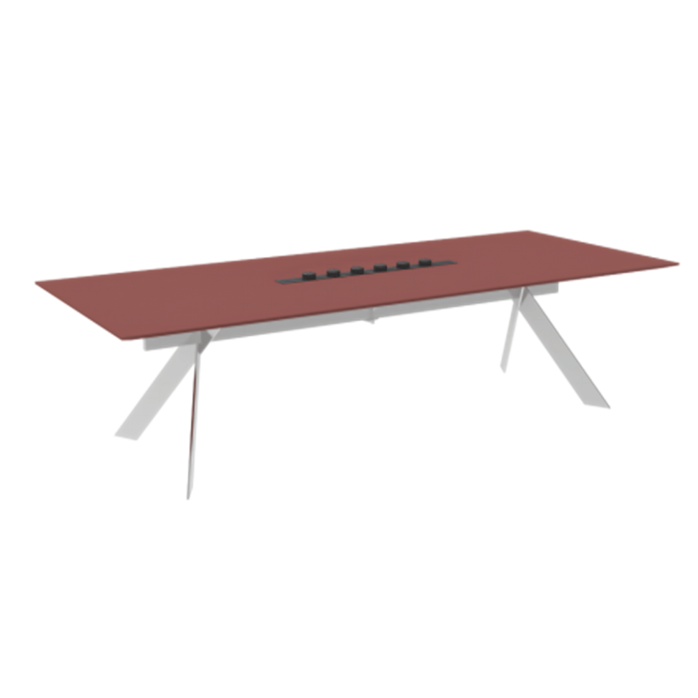 Front Premium Stainlessteel Frame Conference Table