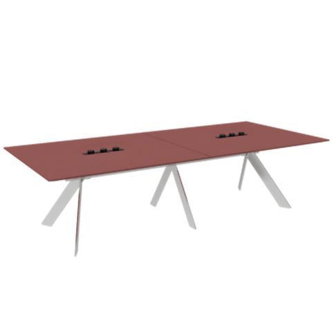 Front Premium Stainlessteel Frame Conference Table
