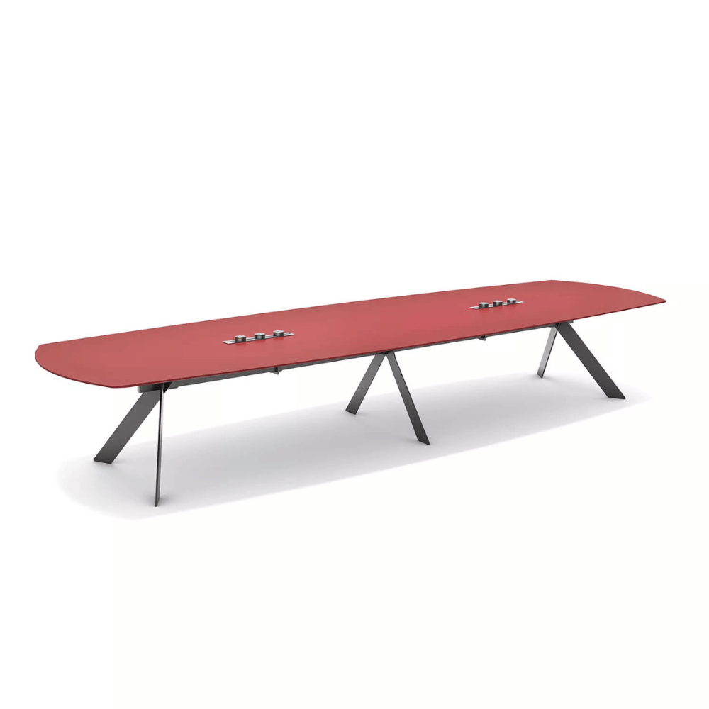 Front Premium Stainlessteel Frame Conference Table