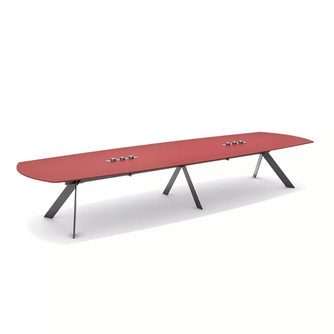 Front Premium Stainlessteel Frame Conference Table
