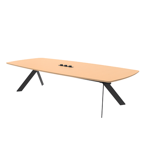 Front Premium Stainlessteel Frame Conference Table