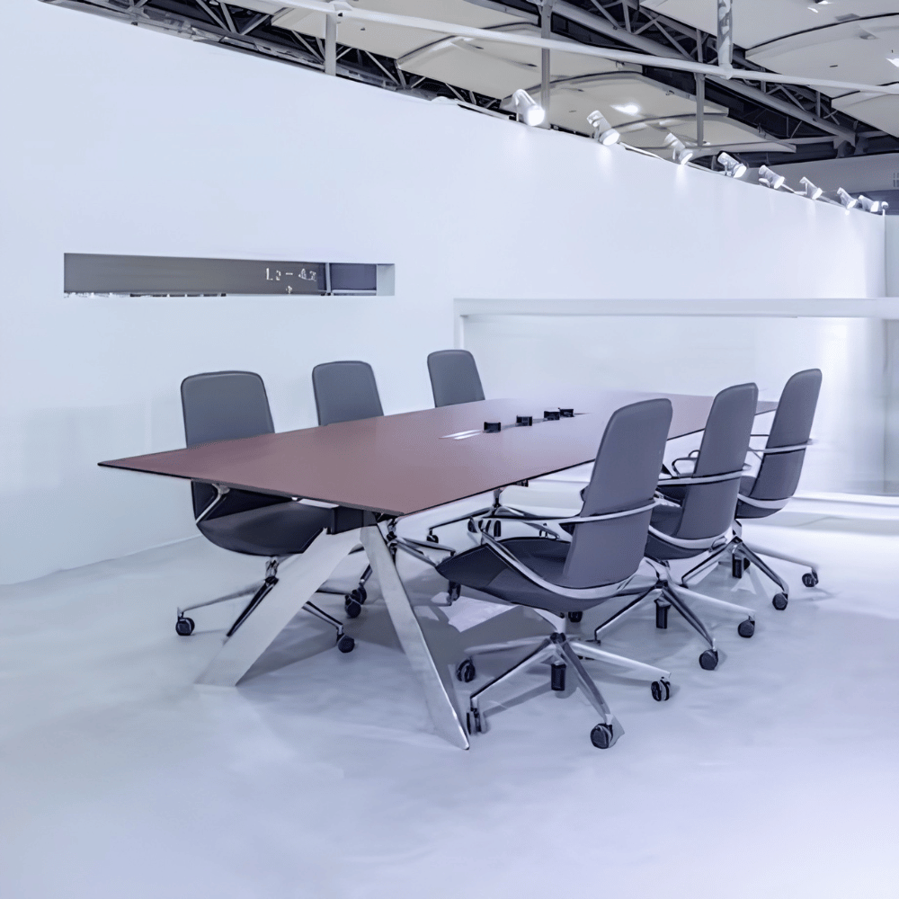 Front Premium Stainlessteel Frame Conference Table
