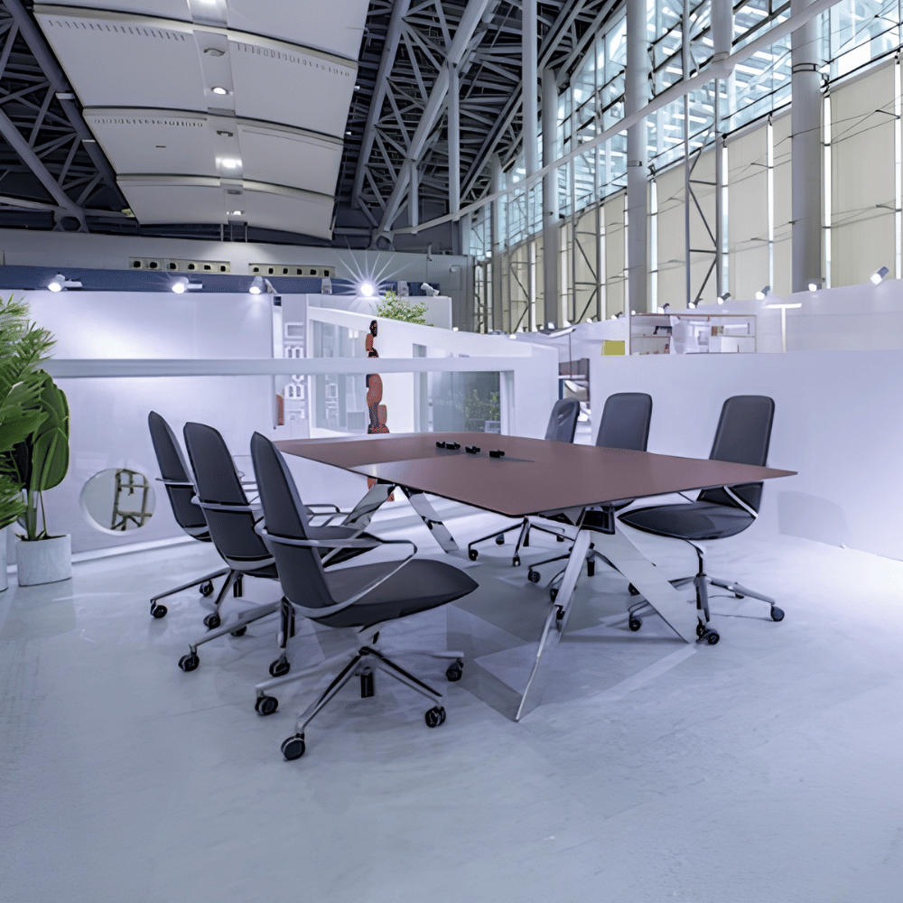 Front Premium Stainlessteel Frame Conference Table