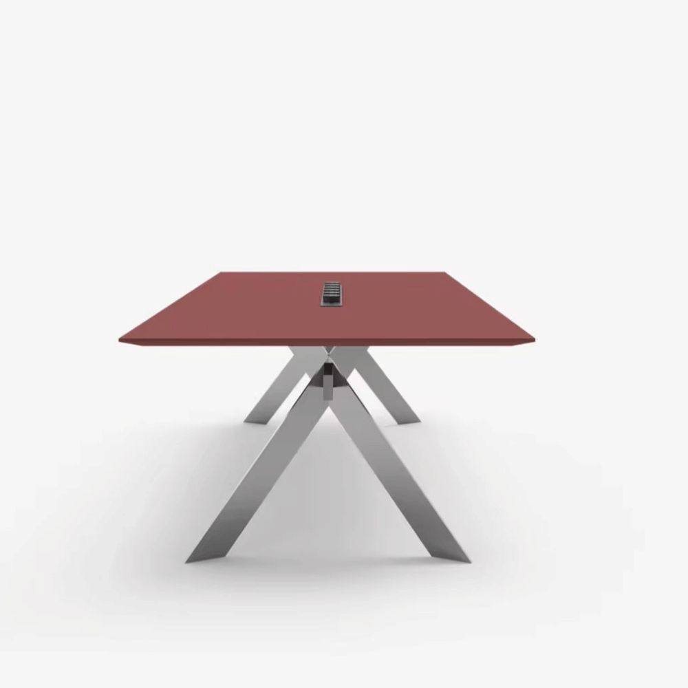 Front Premium Stainlessteel Frame Conference Table