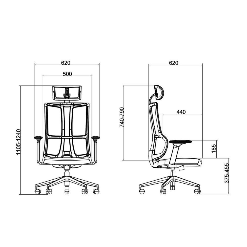 Gaia High Back Advance Ergonomic Office Chair - Gavisco Office Furniture