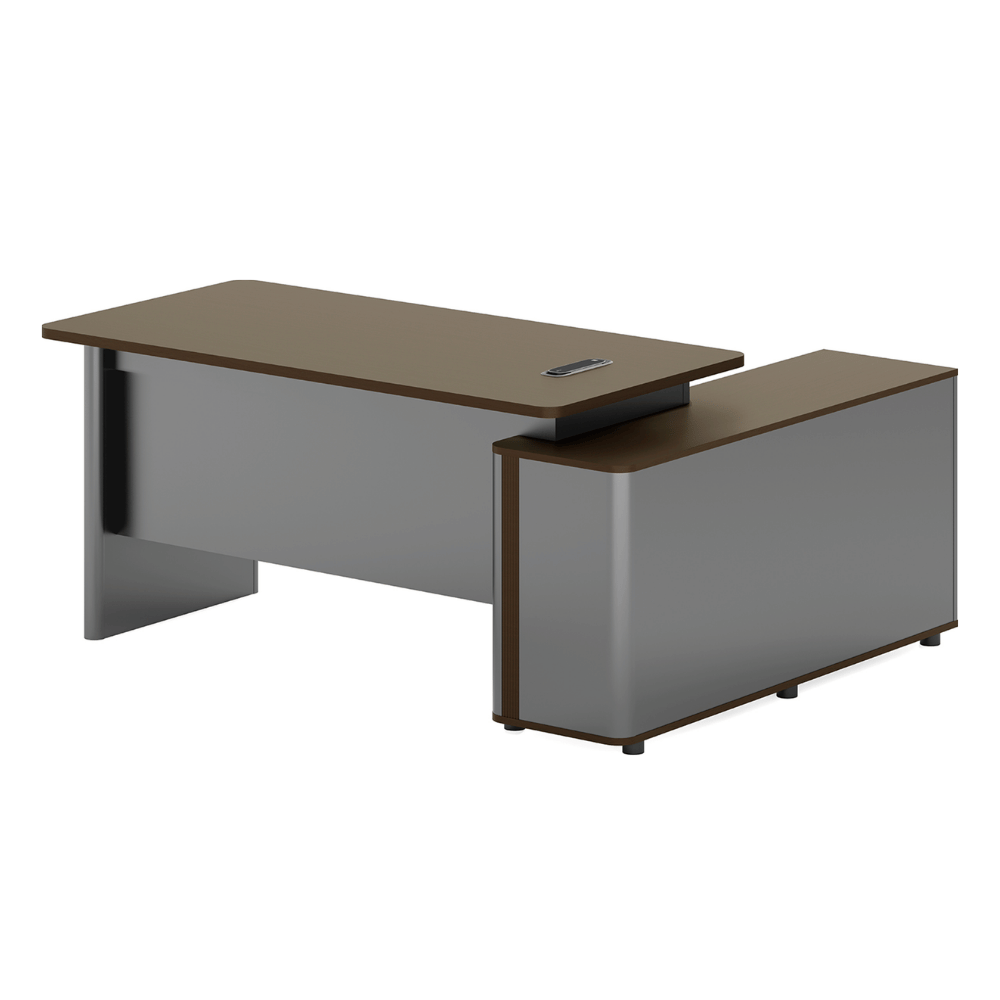 Garrison-B Executive Desk with Side Return Cabinet