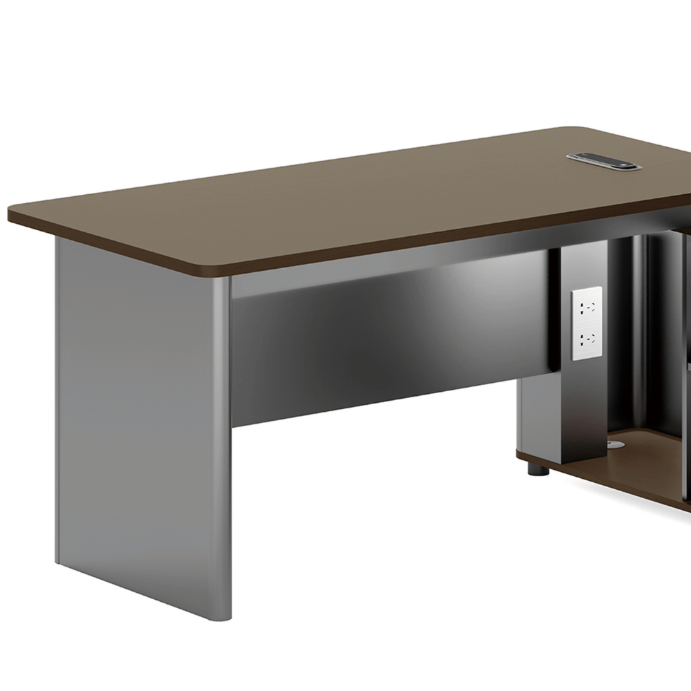 Garrison-B Executive Desk with Side Return Cabinet