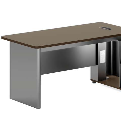 Garrison-B Executive Desk with Side Return Cabinet