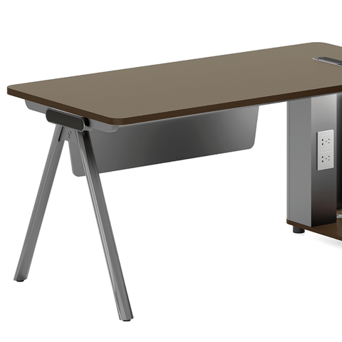 Garrison-C Executive Desk with Side Return Cabinet