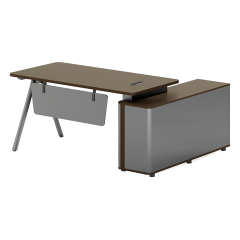 Garrison-C Executive Desk with Side Return Cabinet