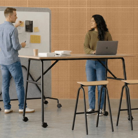 Chocolate Conference Meeting High Bar Table