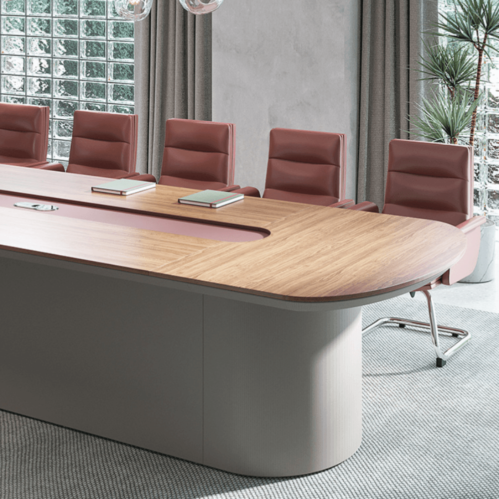 Gladis Modern Wooden Office Round Conference Meeting Table - Gavisco Office Furniture