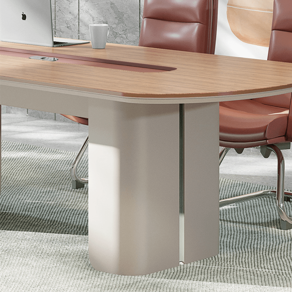 Gladis Modern Wooden Office Round Conference Meeting Table - Gavisco Office Furniture