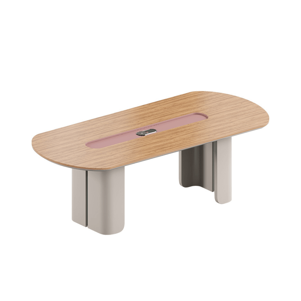 Gladis Modern Wooden Office Round Conference Meeting Table - Gavisco Office Furniture