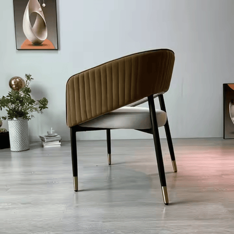 Glam Modern Velvet Upholstered Dining Chair