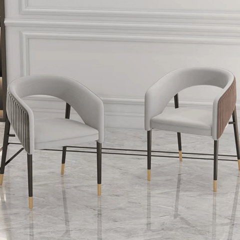 Glam Modern Velvet Upholstered Dining Chair