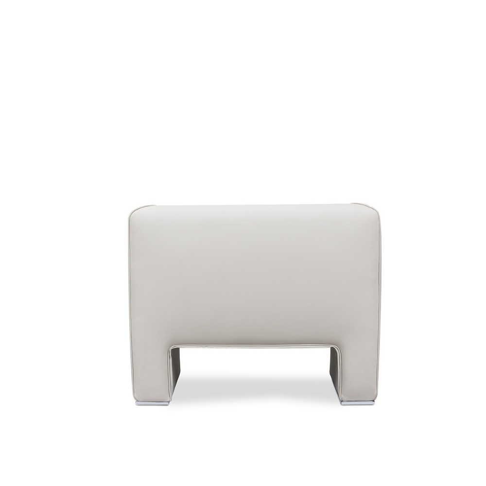 Gong Single Seater Designer Leather Office Lounge Sofa - Gavisco Premium Office Furniture