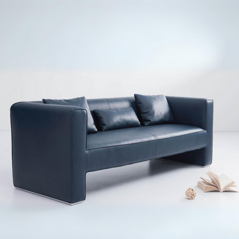 Gong Three Seater Designer Leather Office Lounge Sofa - Gavisco Premium Office Furniture