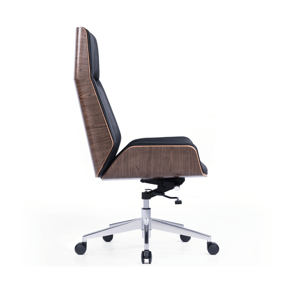 Grain High Back Bentwood Office Leather Executive Chair