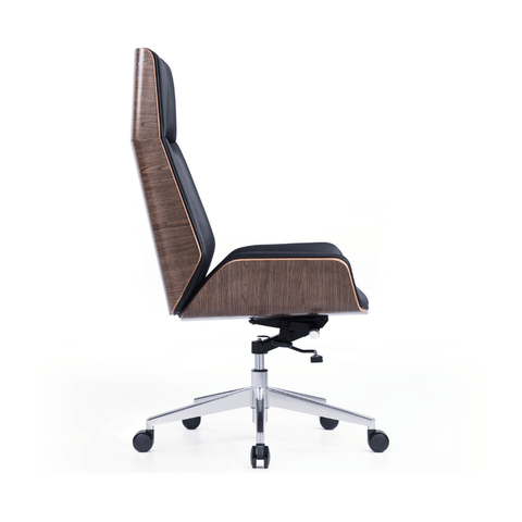 Grain High Back Bentwood Office Leather Executive Chair