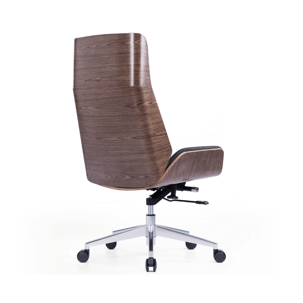 Grain High Back Bentwood Office Leather Executive Chair