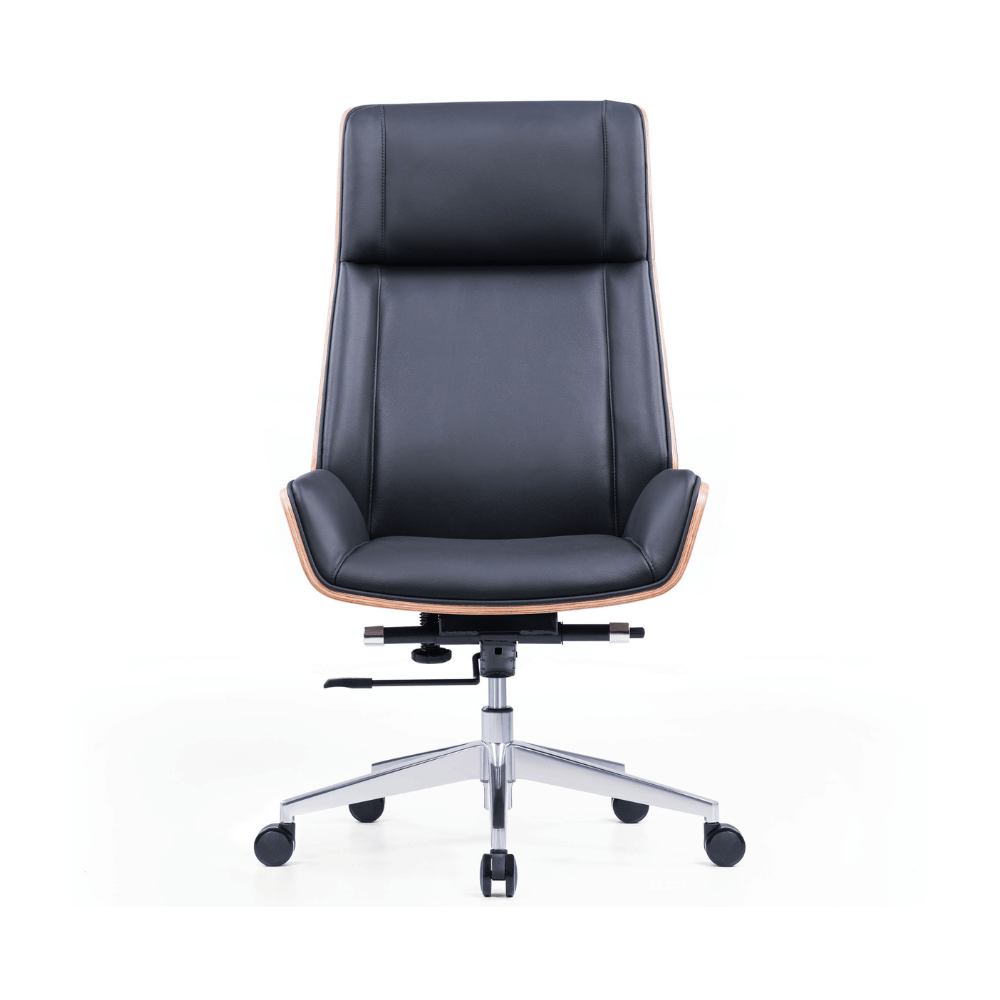 Grain High Back Bentwood Office Leather Executive Chair