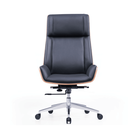 Grain High Back Bentwood Office Leather Executive Chair