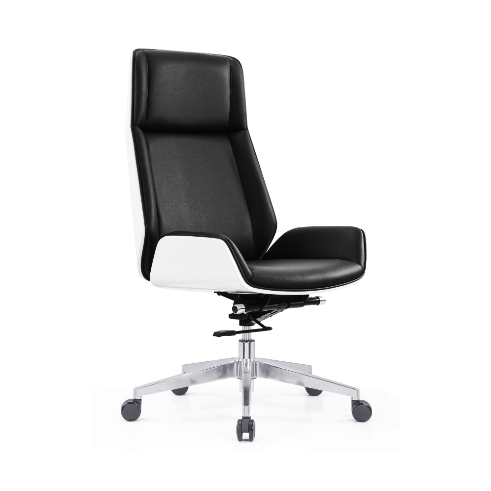 Grain High Back Bentwood Office Leather Executive Chair