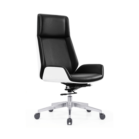 Grain High Back Bentwood Office Leather Executive Chair