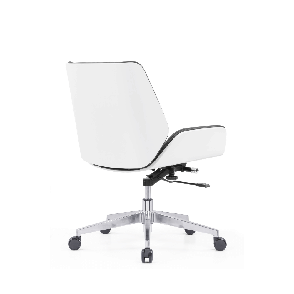 Grain-M Mid Back Bentwood Office Leather Meeting Conference Chair