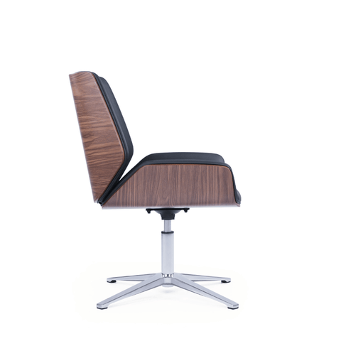 Grain-V Modern Leather Meeting Visitor Chair