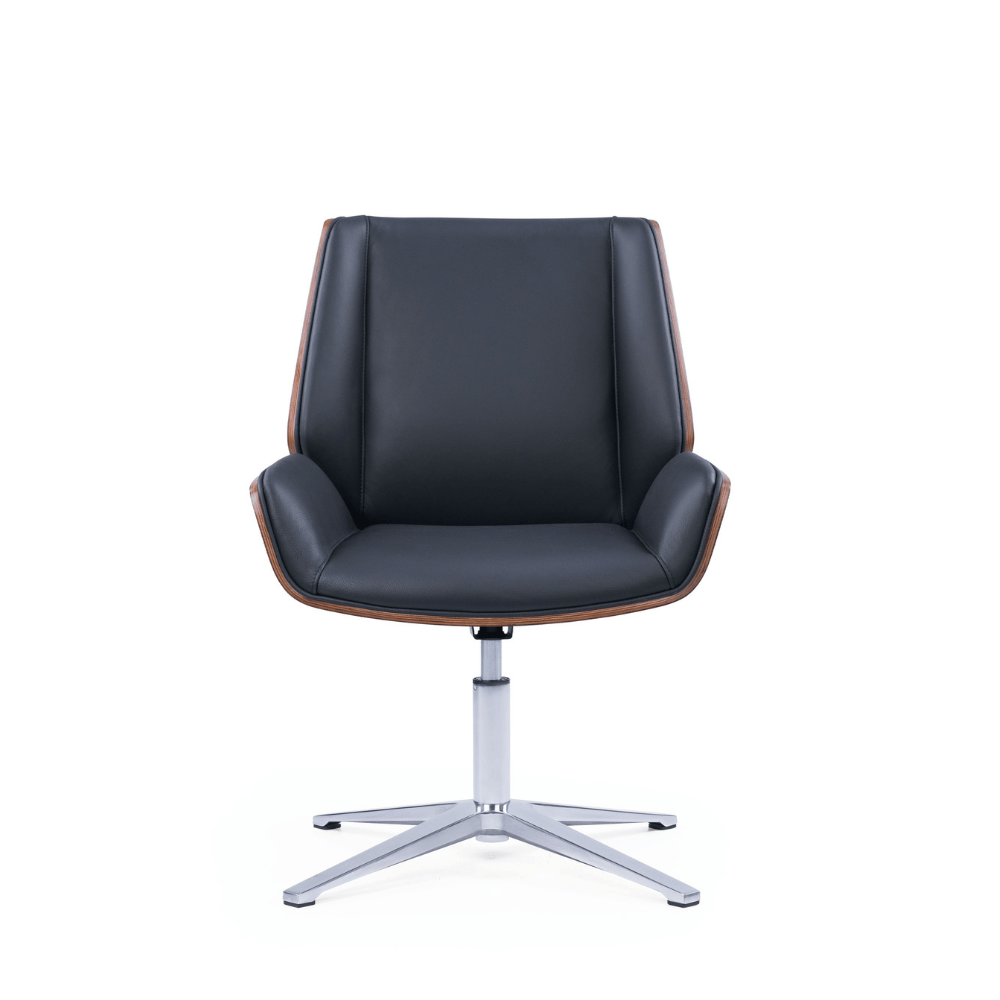 Grain-V Modern Leather Meeting Visitor Chair