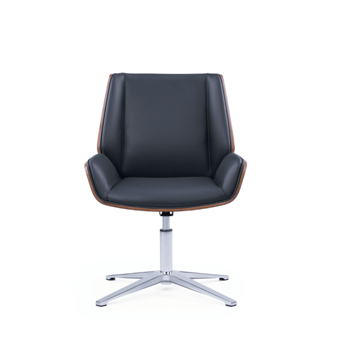 Grain-V Modern Leather Meeting Visitor Chair