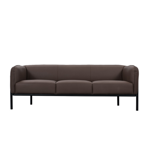 Gusto Three Seater Leather Office Lounge Sofa - Gavisco Office Furniture