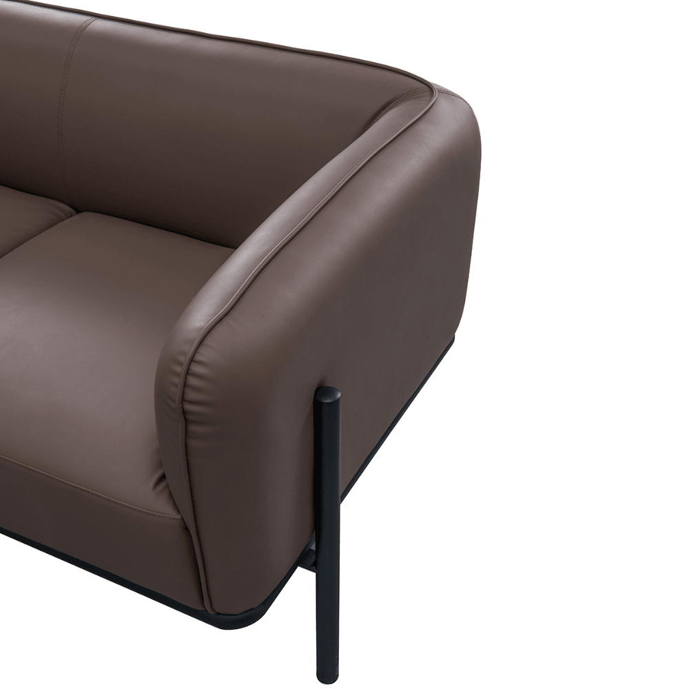 Gusto Single Seater Leather Office Lounge Sofa - Gavisco Office Furniture