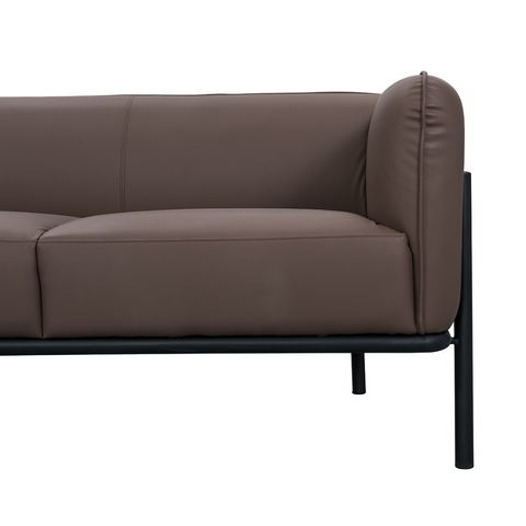 Gusto Three Seater Leather Office Lounge Sofa - Gavisco Office Furniture