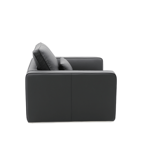 Hamilton Single Seater Modern Leather Office Lounge Sofa