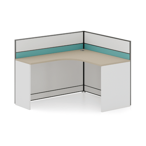 Harbour-C Modern Office Partition Workstation L-Shaped Desk