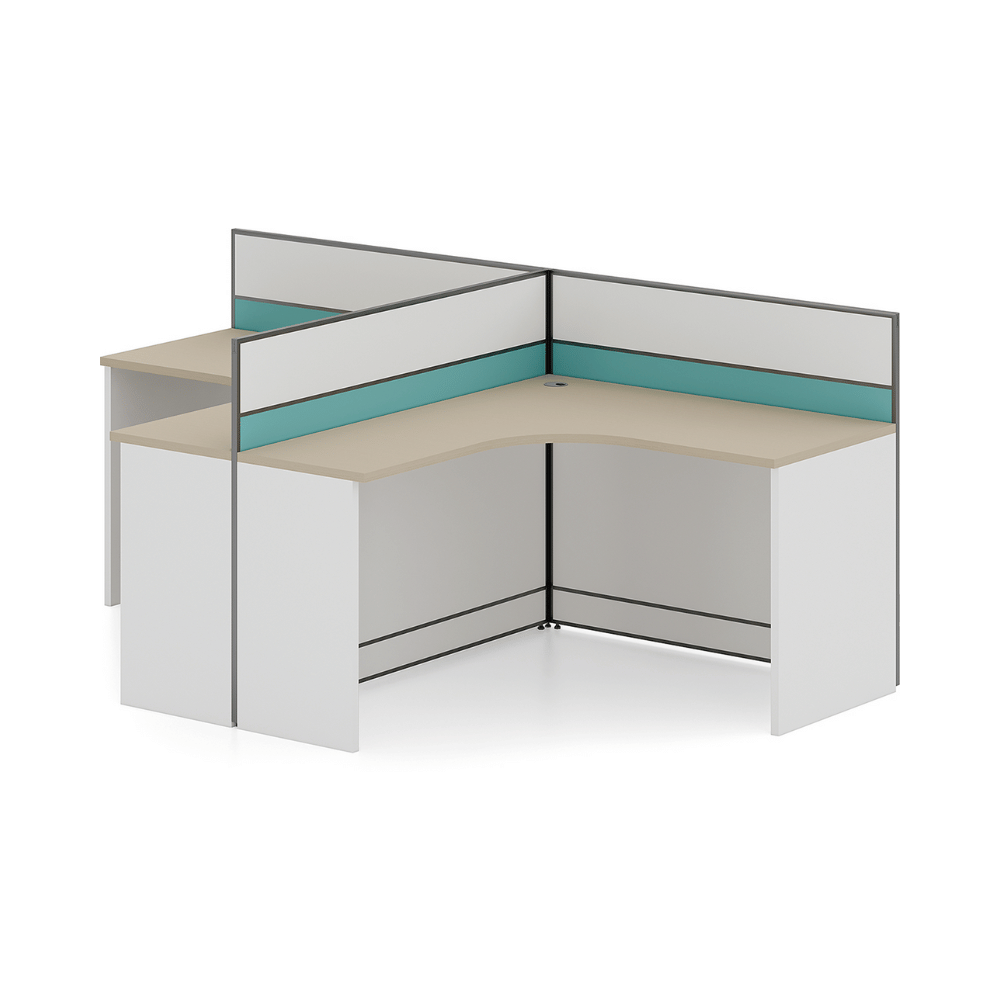 Harbour-C Modern Office Partition Workstation L-Shaped Desk