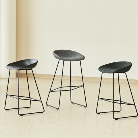 Haro Minimalist Plastic High Bar Stool Chair - Gavisco Office Furniture