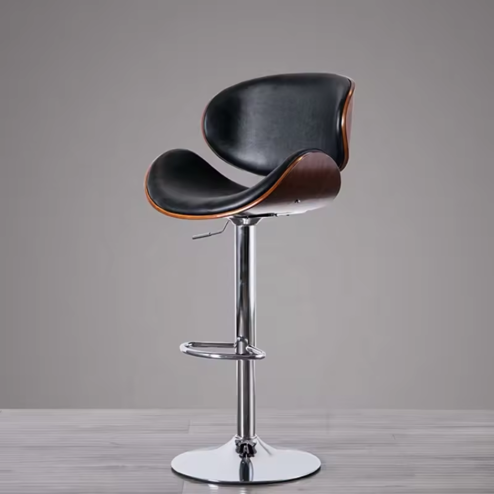 Harris Leather Height Adjustable Swivel Bar Stool Chair - Gavisco Office Furniture